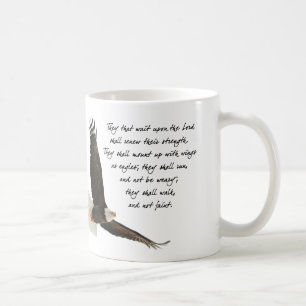 Caneca De Café Asas como Eagles Isaiah 4o: 31