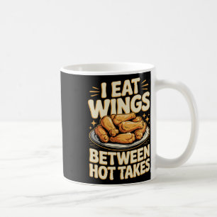 Caneca De Café Asas de Frango - Camiseta Divertida Como Eu Como A