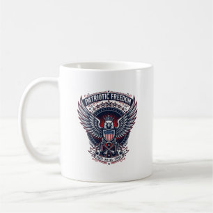 Caneca De Café Asas de Metal Patriótico Música Patriota Rock Meta