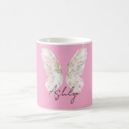 Caneca De Café Asas Láteas Rosa Escamosas