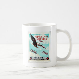 Caneca De Café Asas sobre América