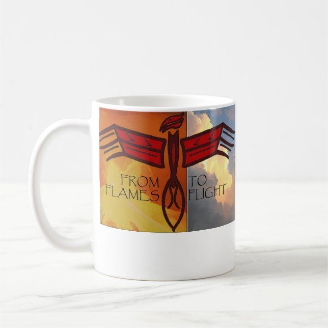 Caneca De Café Ascensão de Phoenix (Esquerda)