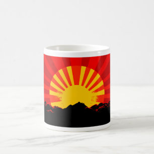 Caneca De Café Ascensão Sun - Design 1