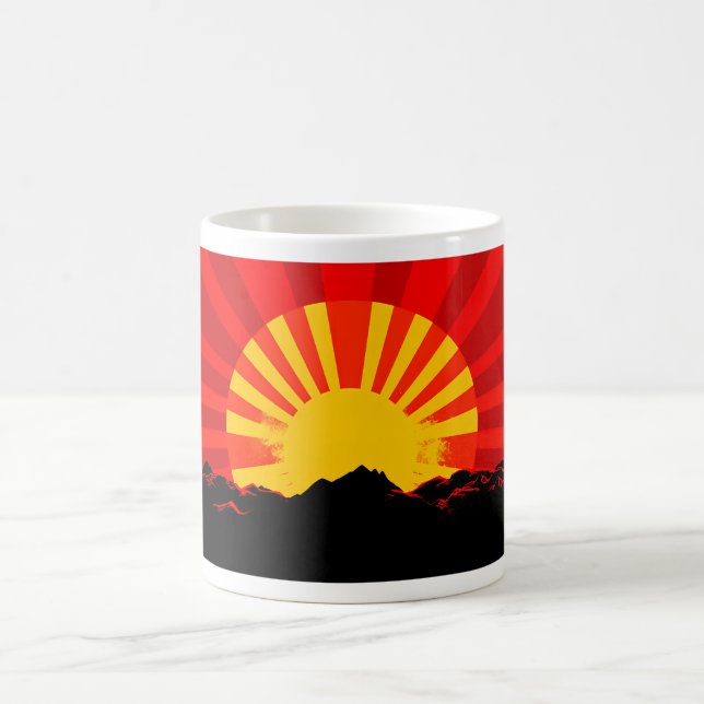 Caneca De Café Ascensão Sun - Design 1 (Centro)