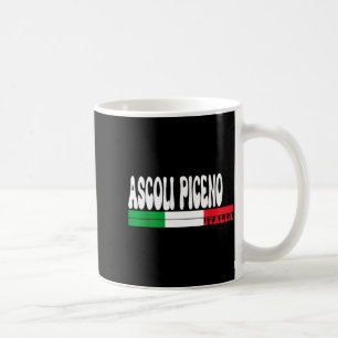 Caneca De Café Ascoli Piceno Cidade Italia Antiga Bandeira Itália