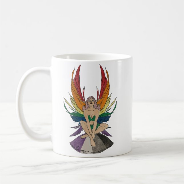 Caneca De Café Asexual Faerie (Esquerda)