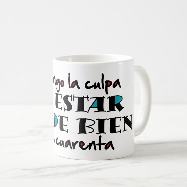 Caneca De Café Así de bien a los 40 (Frente Esquerda)
