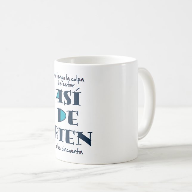 Caneca De Café Así de bien a los 50 (Frente Esquerda)