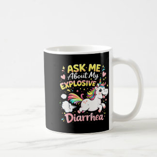 Caneca De Café Ask about explosive diarrhea funny poop meme