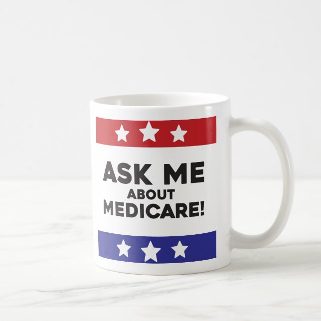 Caneca De Café Ask Me About Medicare Mug (Direita)
