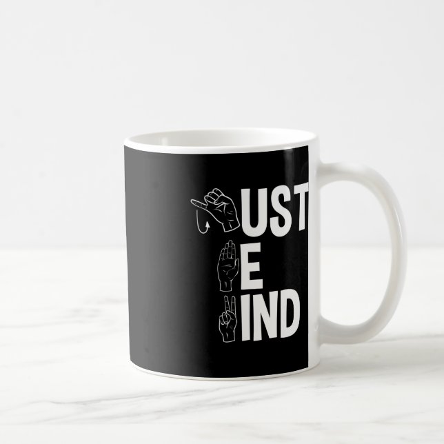 Caneca De Café ASL Alphabet American Sing Language Professora ASL (Direita)