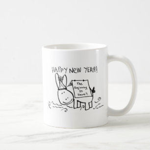 Caneca De Café asno do feliz ano novo