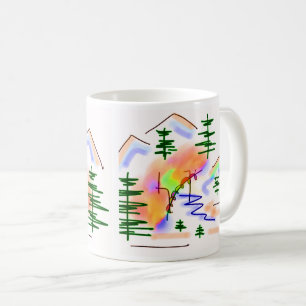 Caneca De Café asno e arco-íris