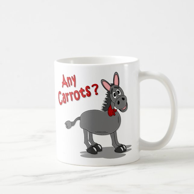 Caneca De Café Asno que cenouras (Direita)