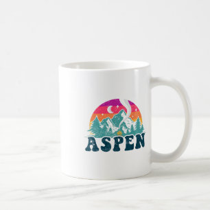 Caneca De Café Aspen Colorado Co Esqui na Montanha Vintage 80s As