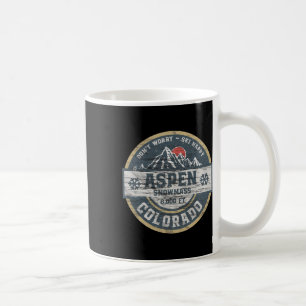 Caneca De Café Aspen Colorado Montanhas Rochosas Camiseta Hiking