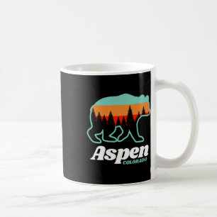 Caneca De Café Aspen Colorado Skiing Snowboard Bear