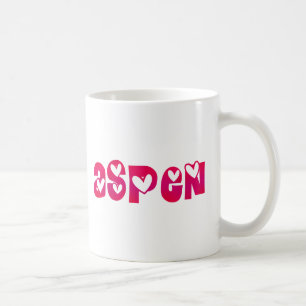 Caneca De Café Aspen em Corações