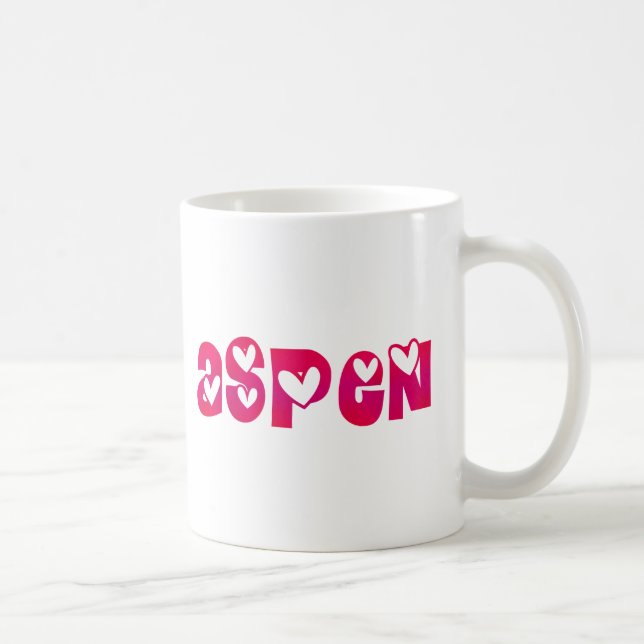 Caneca De Café Aspen em Corações (Direita)