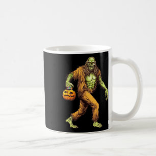 Caneca De Café Asquatch Bigfoot Zombie Carregando Halloween