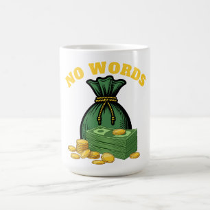 Caneca De Café assalto de dinheiro - ícone de dinheiro - sem pala