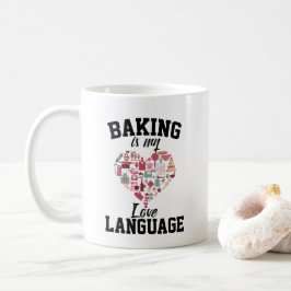Caneca De Café Assar é Minha Linguagem do Amor - Padeiro Divertid