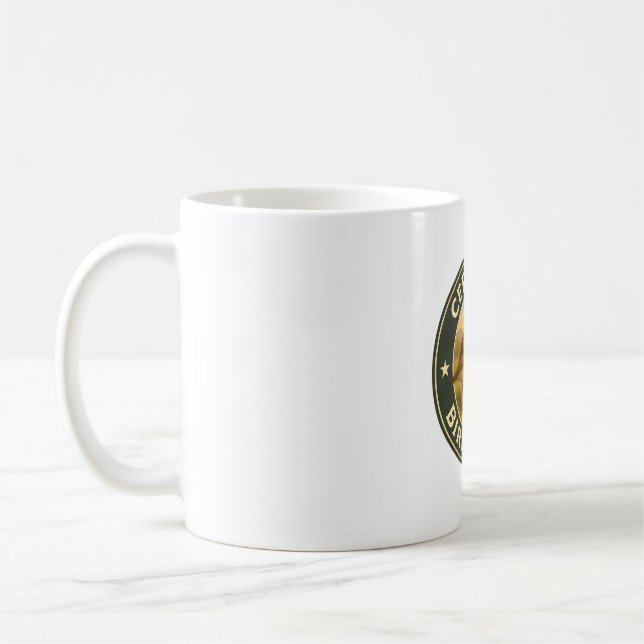 Caneca De Café Assassinato com Crachá Pintinho Vintage (Esquerda)
