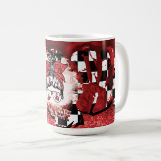 Caneca De Café Assassinato Mostra Café Mãos Malditas Crime Verdad