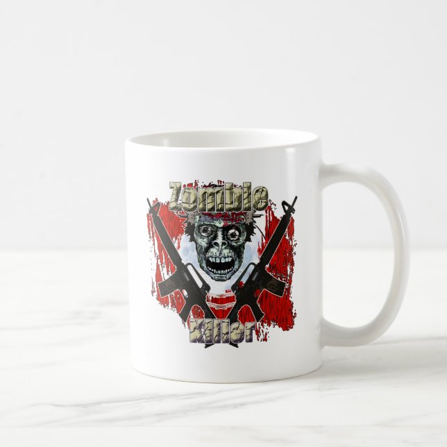 Caneca De Café Assassino 4 do zombi (Direita)