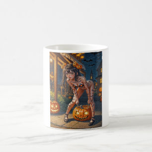Caneca De Café Assassino de balas de Halloween e Vixen pintado pe
