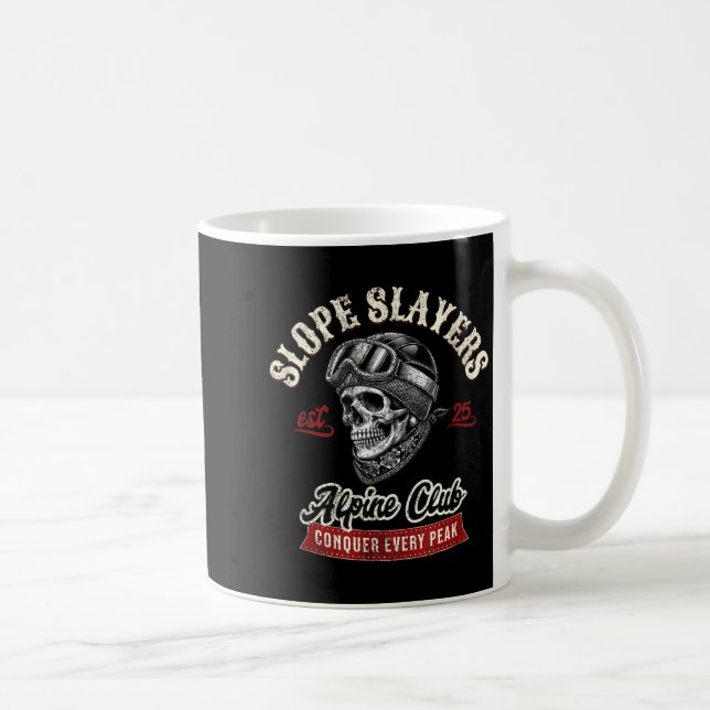 Caneca De Café Assassinos de encostas esquiadores de esqui freest (Direita)