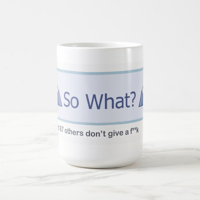 Caneca De Café Assim que? (Botão de Facebook) (Centro)