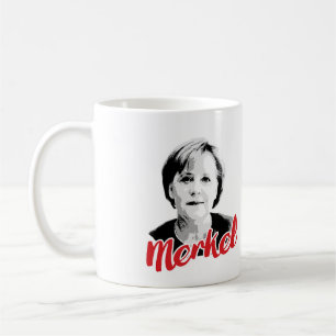Caneca De Café Assinatura de ANGELA MERKEL - -