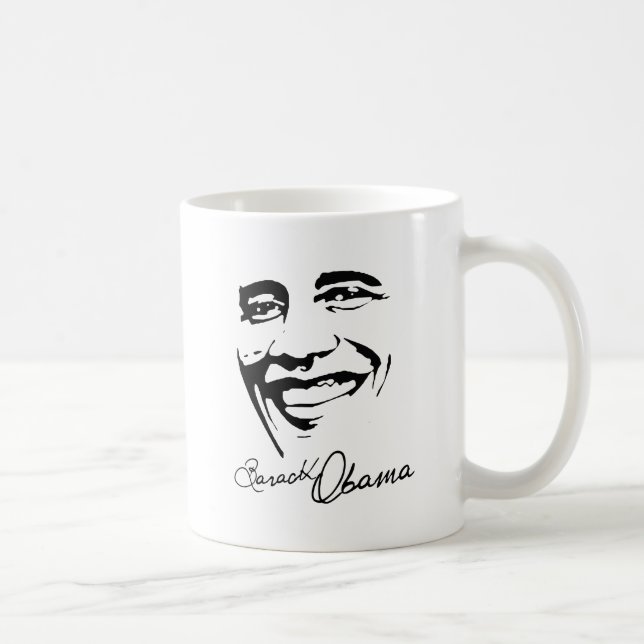 Caneca De Café Assinatura de Barack Obama (Direita)