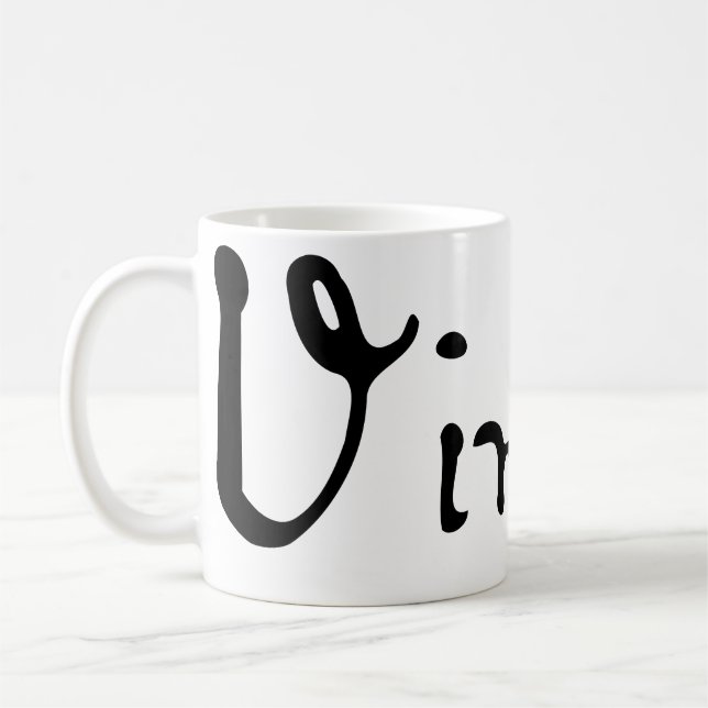 Caneca De Café Assinatura de Vincent Van Gogh (Esquerda)