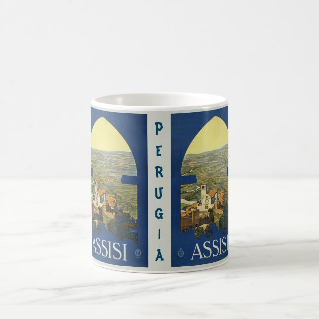 Caneca De Café Assisi Perugia Itália (Centro)