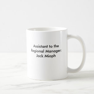 Caneca De Café Assistente ao gerente regional: Jack Mioph