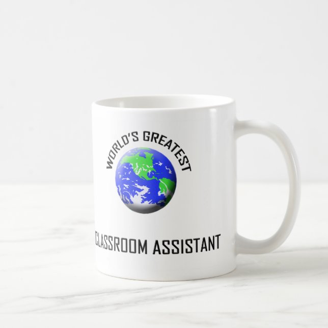 Caneca De Café Assistente da sala de aula do mundo o grande (Direita)
