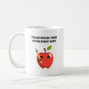 Caneca De Café Assistente de Ensino Tornando a Aprendizagem Mais