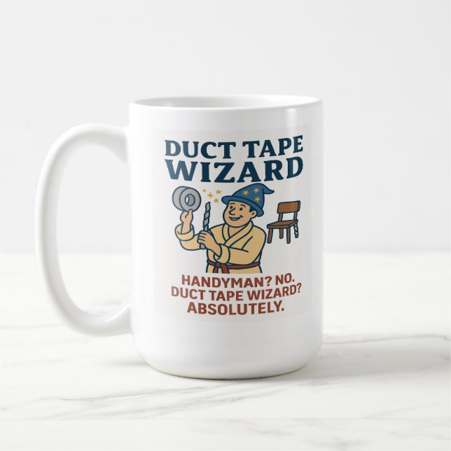 Caneca De Café Assistente de Fita Duto (Esquerda)