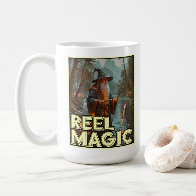 Caneca De Café Assistente de pesca Whimsic (Com Donut)