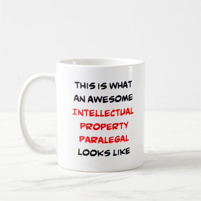 Caneca De Café assistente de propriedade intelectual, incrível (Esquerda)