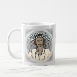 Caneca De Café Assistente Médica Feminina Negra