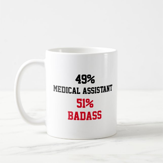 Caneca De Café Assistente médico Badass (Esquerda)