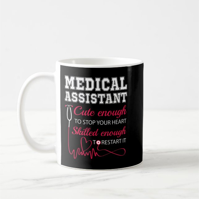 Caneca De Café Assistente Médico Enfermeiro Cute Interromper Febr (Esquerda)