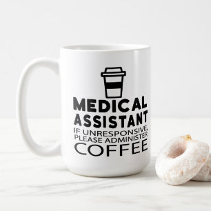 Caneca De Café Assistente Médico Engraçado Amante do Café Cafeína