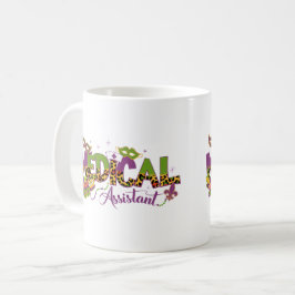 Caneca De Café Assistente Médico - Mardi Gras