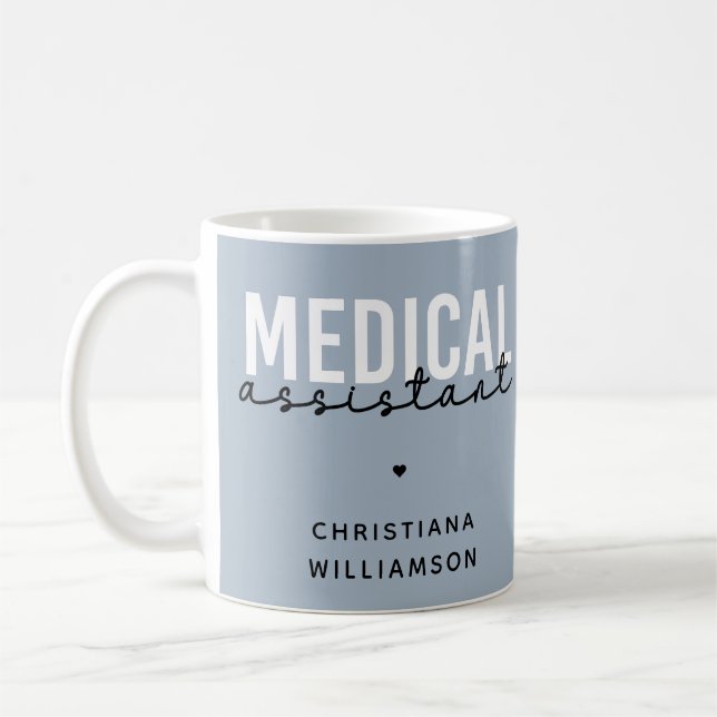 Caneca De Café Assistente médico personalizado | Presente do Assi (Esquerda)