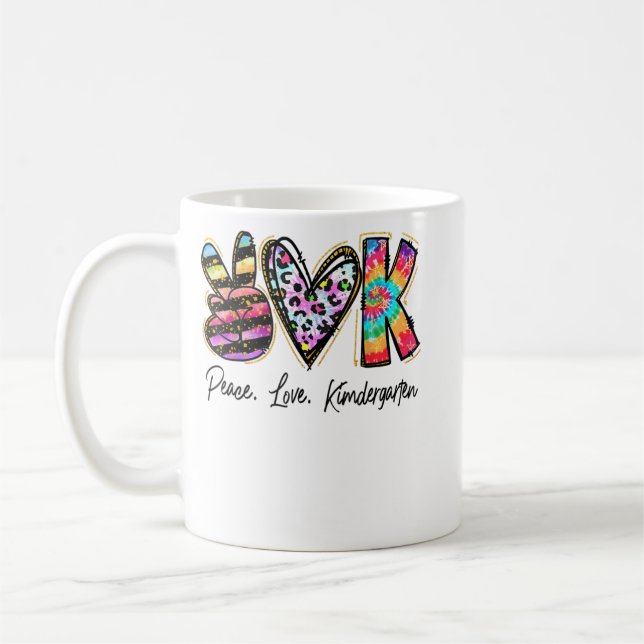 Caneca De Café Assistente para Jovens Professoras do Peace Love (Esquerda)