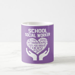 Caneca De Café Assistente social da escola